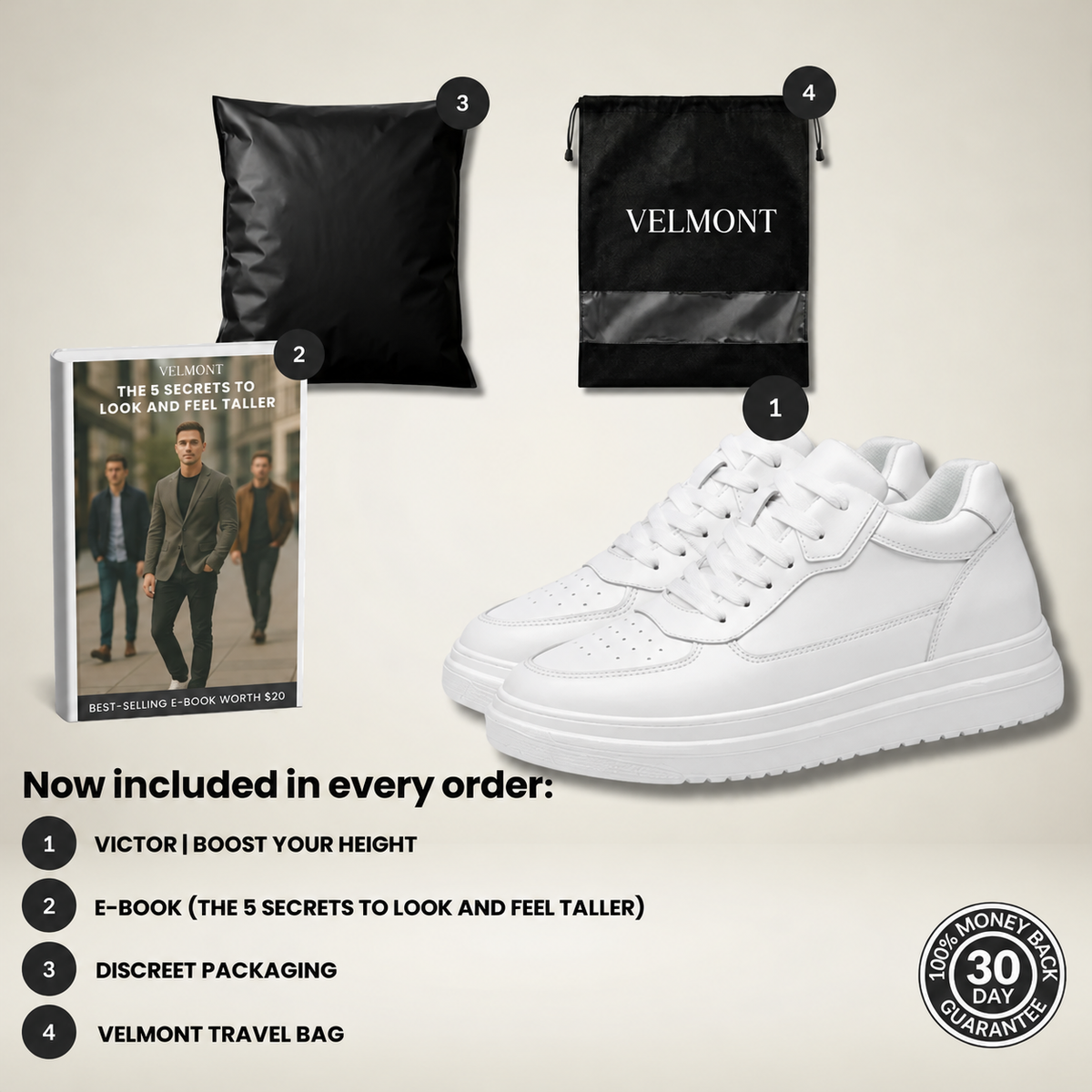 Victor | Boost your height (+2.4” +3.1” +3.9”)