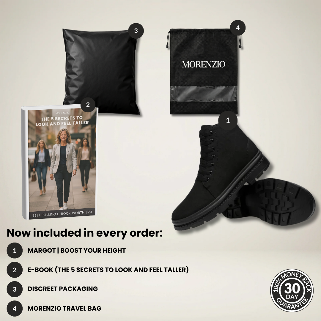 Margot | Boost your height (+2.4” +3.1” +3.9”)