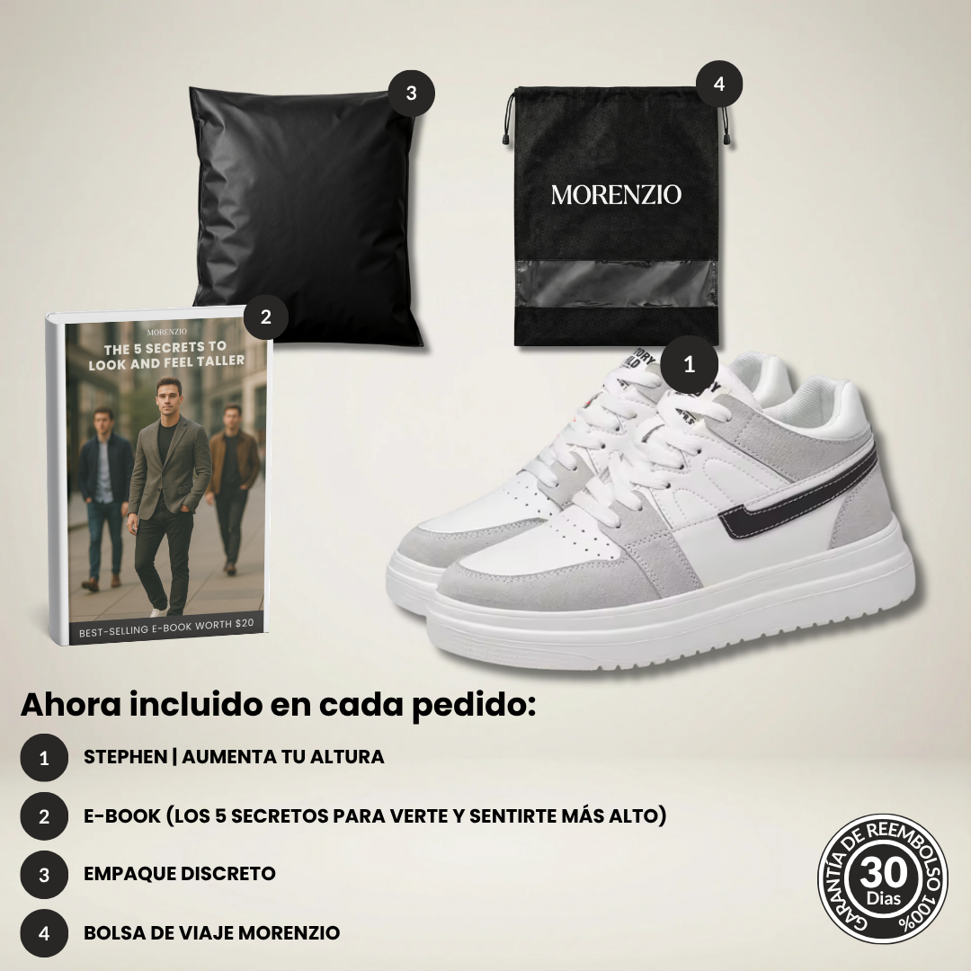 Stephen | Aumenta tu altura (+6 cm +8 cm +10 cm)